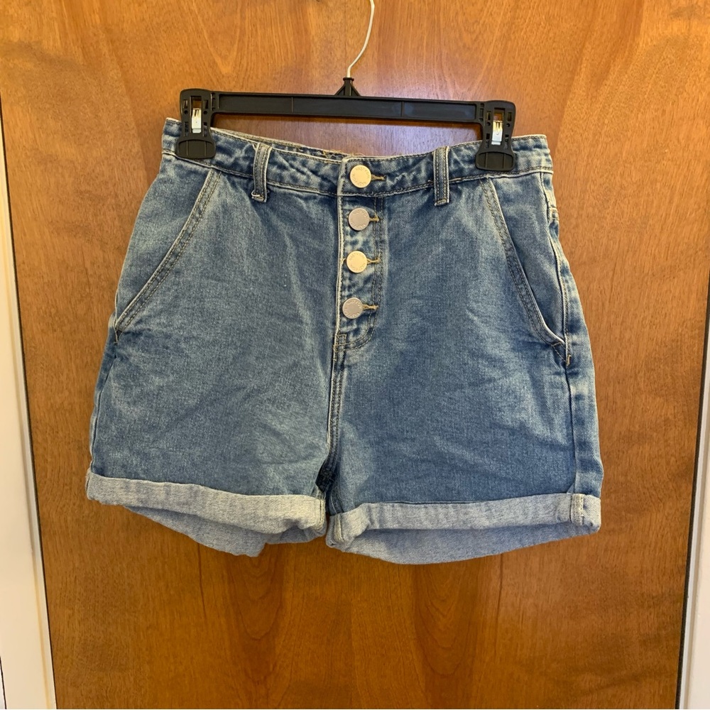 Nasty Gal high waist denim shorts